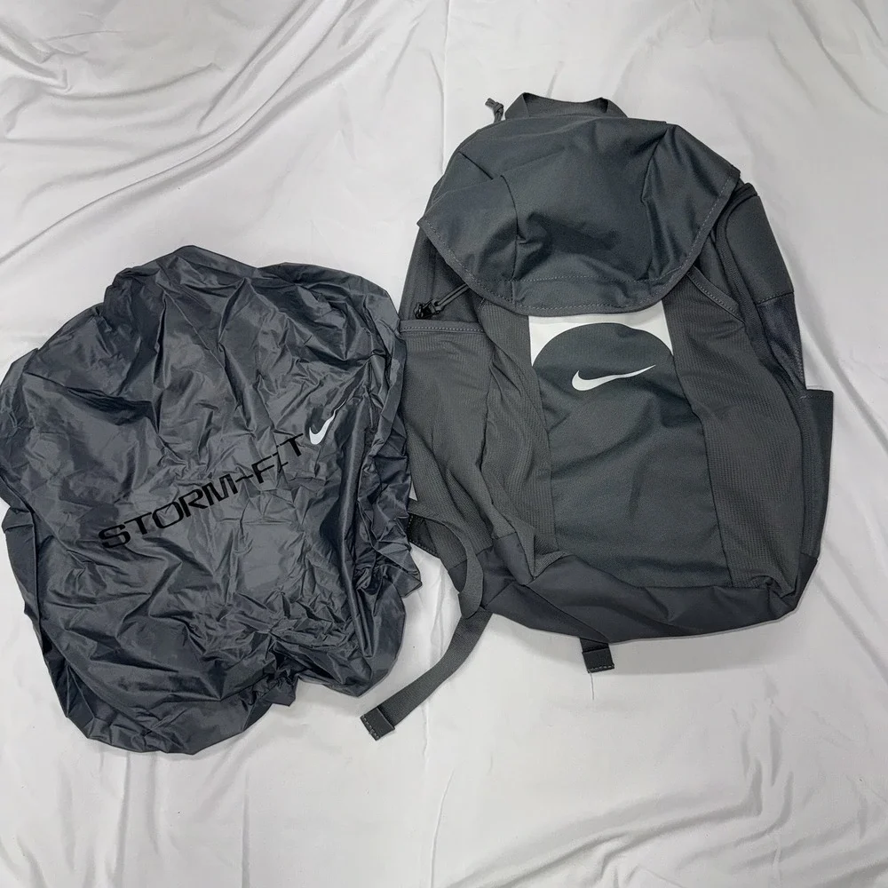 Nike Academy Team Backpack 30L Cool Grey White Storm Fit  DV0761 065  W/Cover